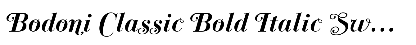 Bodoni Classic Bold Italic Swashes